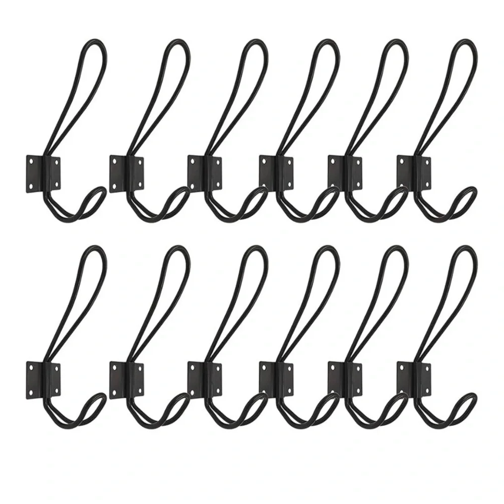 NEW Rustic Farmhouse Black Wall Hooks